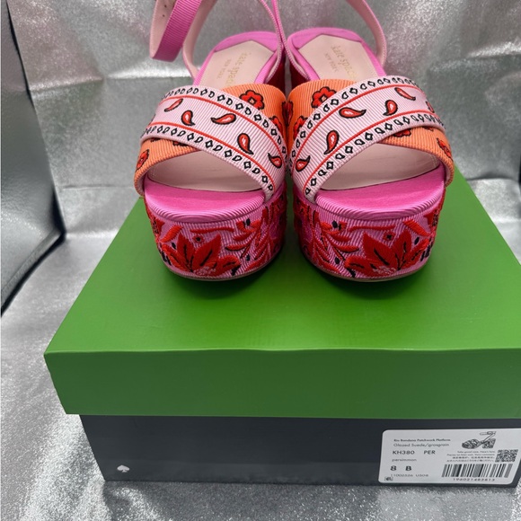 Kate Spade Rio Patchwork Platform Sandals - Picture 11 of 12